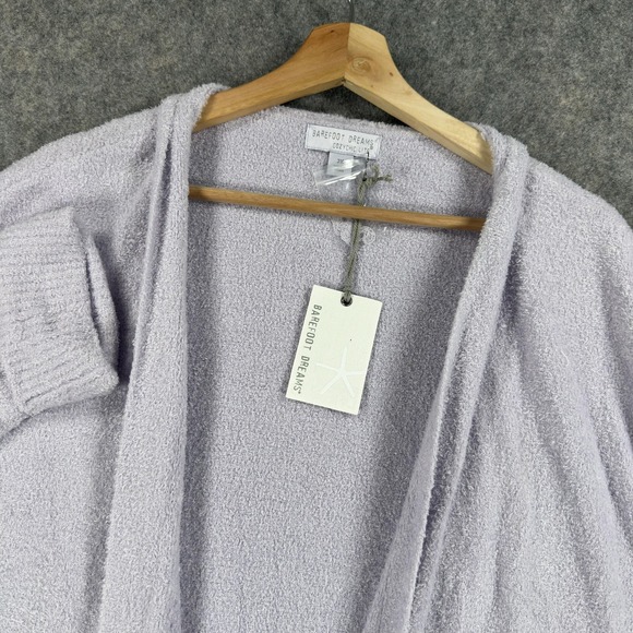 Barefoot Dreams Sweaters - Barefoot Dreams Coastline Cardigan Sweater Womens 2X Purple CozyChic Lite Open